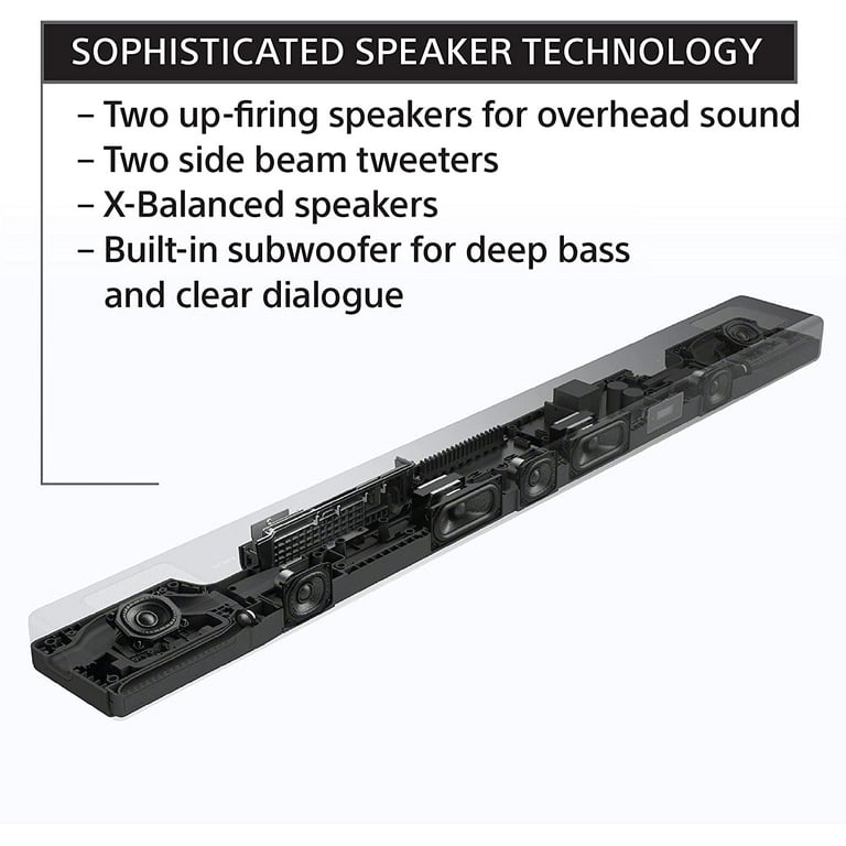 Sony HT-A5000 5.1.2Ch Soundbar, Built-in Subwoofers, Dolby Atmos