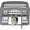 Gray-4 Panel - 24" H, variant on Dog Playpen with Door, 24” 4 Panel Pet Exercise Pen – Indoor Outdoor Puppy Play Pen, Portable Plastic Pet Fence for Small Medium Dogs, Foldable 35” x 35” x 24”, White