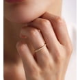 thumbnail image 4 of vylahjewellery Brilliant Round Diamond Engagement Anniversary Ring Bezel Moissanite Full Eternity Wedding Gift Ring for Women 14K Vermeil Yellow Gold Mother's Day Rings, 4 of 6