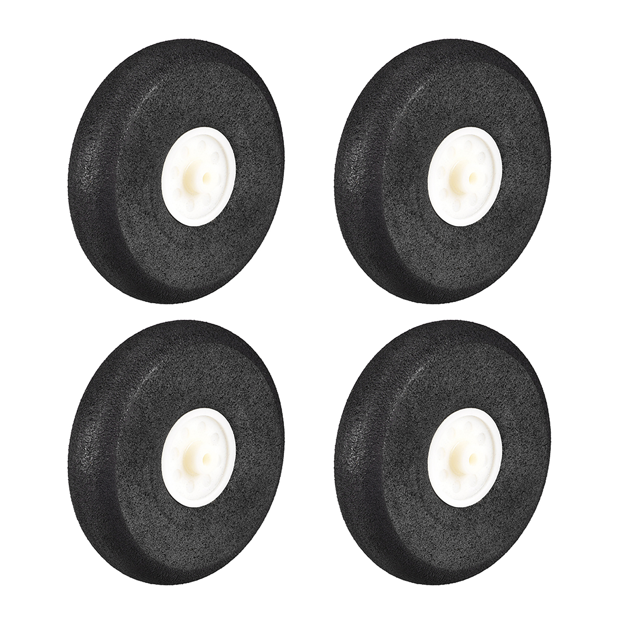 RC Airplane Wheels 4Pcs RC Airplane Aircraft Sponge Wheels 2.3 inch x