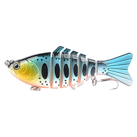 Fishing Lures with Spinner Baits Blades for Topwater Swimbait for Trout and Bass Slow Sinking 6pcs Color Fishing Hard Baits
