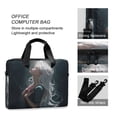 thumbnail image 4 of 16" Laptop Briefcase, Detachable Anti-Slip Shoulder Strap, Multi-Compartment Work Travel Bag Long White Hair Girl, 4 of 8