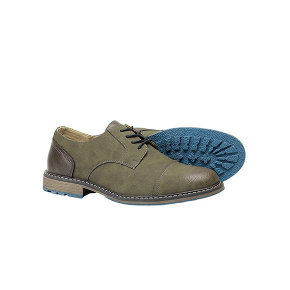 Woobling Men Brogues Wingtips Dress Shoes Business Oxfords Lightweight Casual Shoe Work Non Slip Lace Up Dark Green 11