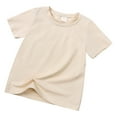 thumbnail image 3 of XQYLOS Toddler T Shirts Cotton Summer Tshirts Boys Girls Basic Tee Undershirts Short Sleeve Clothes Crew Neck Shirts 1-9Y, 3 of 4