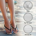 thumbnail image 4 of Psesaysky Self Portrait Printing Flip Flops for Women Big Girls Soft Footbed Comfortable Durable Bathroom Beach Sandals Size 5-9, 4 of 7
