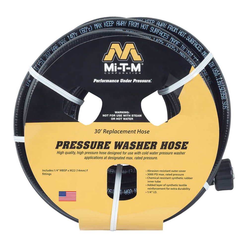 MiTM 3000 psi 30 ft. L Pressure Washer Hose