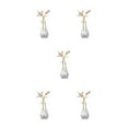 thumbnail image 1 of Figurilla de Flor de Cristal Inteprter Adorno de Tallo de Metal, 1 of 6