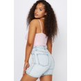 thumbnail image 2 of Urban Planet Women's Refuge Cali Ultra High-Rise Distressed Bermuda Short, 2 of 3