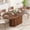 Walnut, variant on DRNANLIT Adjustable Arc-Shaped Stretch Dining Table - 55.11"-70.86" Accommodates 4-6 People, Modern Design, Durable MDF Material, Perfect for Family Gatherings, Walnut
