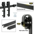 ZENY 6.6 FT Sliding Barn Door Hardware Basic Sliding Track Kit Single