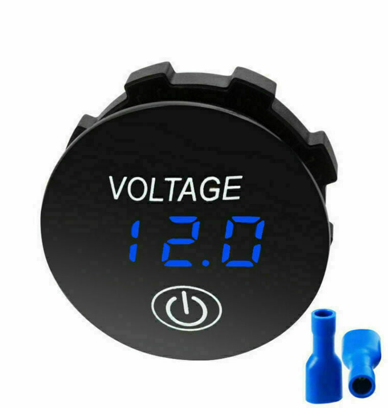 12V-24V Car Marine Boat Blue LED Digital Voltmeter Voltage Meter Battery Gauge 