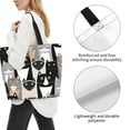 thumbnail image 3 of Balery Colors Cats Bolsa Tote Estilo Estético con Cremalleras, Bolsa de Hombro, Bolsa de Compras Grande y Plegable, 3 of 8
