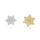 thumbnail image 5 of Qarigey Broche de copo de nieve de Navidad para mujer, broches de diamantes de imitación para el pecho, decoraciones para niñas, joyería Ropa, zapatos y accesorios Miscelánea Blanco plateado, 5 of 6