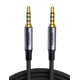 thumbnail image 1 of Cable de audio estéreo Hi-Fi UGREEN de 3,5 mm, 4 polos, trenzado, 5 m, 1 of 9