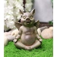 thumbnail image 1 of Zen Yoga Flying Pig Angel Hog Heavens Meditating In Lotus Pose Rustic Statue, 1 of 5