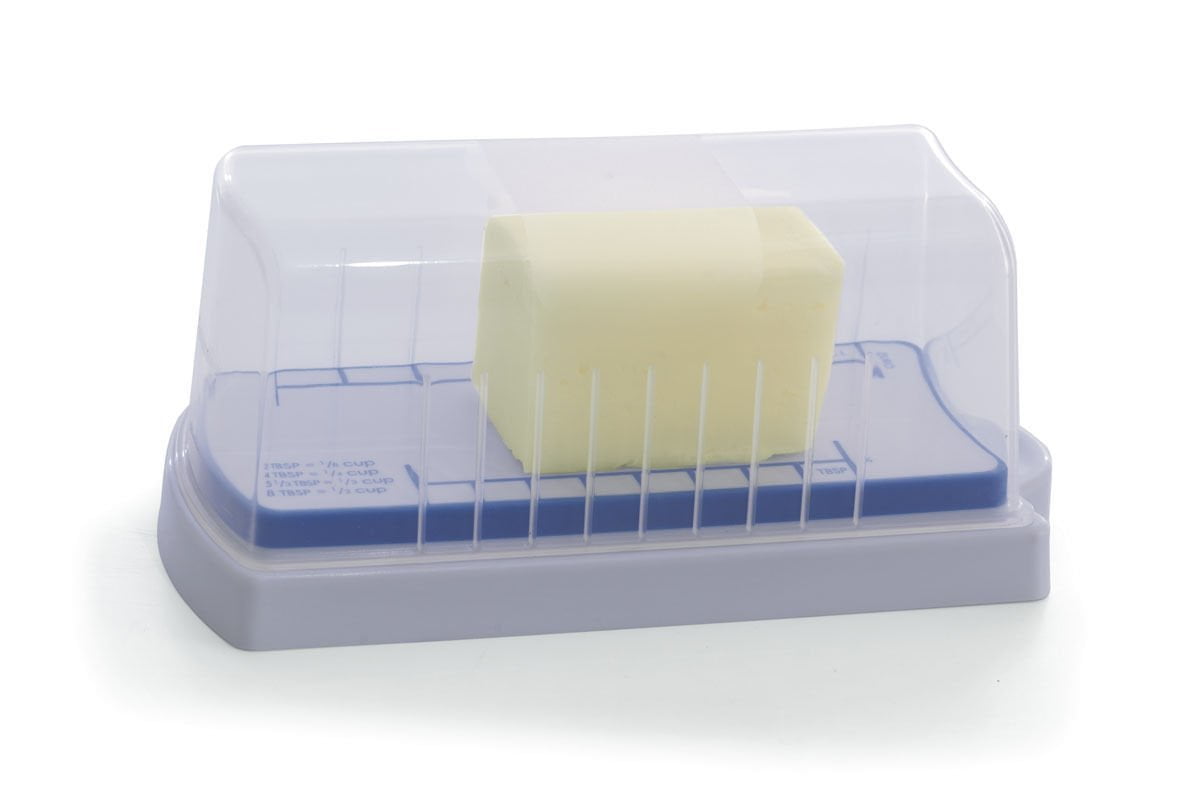 Progressive Butter Keeper Container Blue Crock Air Tight Seal Keeps Butter Fresh 