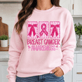 thumbnail image 5 of Breast Cancer Awareness Shirt, Pink Ribbon Bow Sweatshirt, October Breast Cancer Support Gift, Survivor Warrior Hoodie and T-Shirt, Gift for Women, 5 of 9