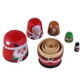 thumbnail image 6 of Mr. Christmas 5-Piece Wooden Nesting Christmas Figures Tabletop Décor, 6 of 10