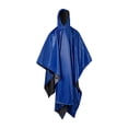 thumbnail image 4 of Impermeable con capucha con cordón, poncho de lluvia con capucha de manga larga para azul, 4 of 9