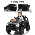 thumbnail image 6 of Licensed Toyota Tacoma Toy Car, Remote Control Ride on Car, 12V Electric Vehicle for Girls Boys, Ride on Truck with MP3 Player, Lights, Safety Belt, 2-4 Ages Kids Christmas Gifts, Black, D3342, 6 of 11