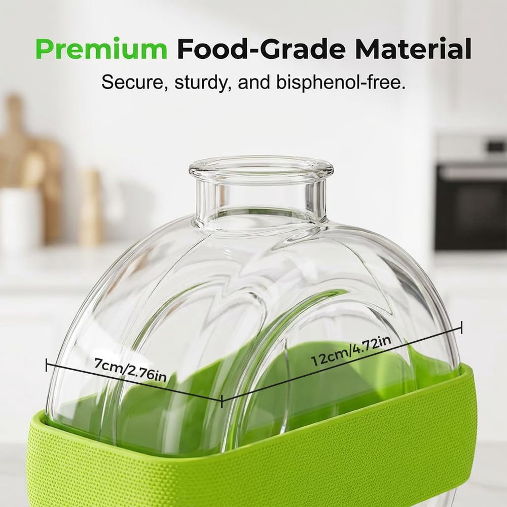 Ice Cube Maker Bottle, 2-in-1 Ice Cube Bottle with Straw, Easy Press Ice Tray Water Bottle, Leak Proof Lid, Vertical Ice Maker for Freezer, Travel, Gym & Home Use.