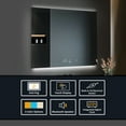 thumbnail image 5 of Lexora  36 x 48 in. Savera LED Medicine Cabinet with Defogger, Black, 5 of 6