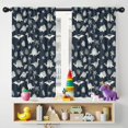 thumbnail image 5 of Blackout Kids Curtains,Gray Dinosaurs Exotic Leaves Childrens Insulated Curtains Set Of 2,Bedroom Essentials,Toddler Room Decor 42"x54", 5 of 5