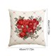 thumbnail image 3 of Yusimy 45 x 45 Inch Valentine's Day Heart Themed Pillowcase with Heart and Flower Print for Sofa Decor for Holiday Decor, 3 of 6