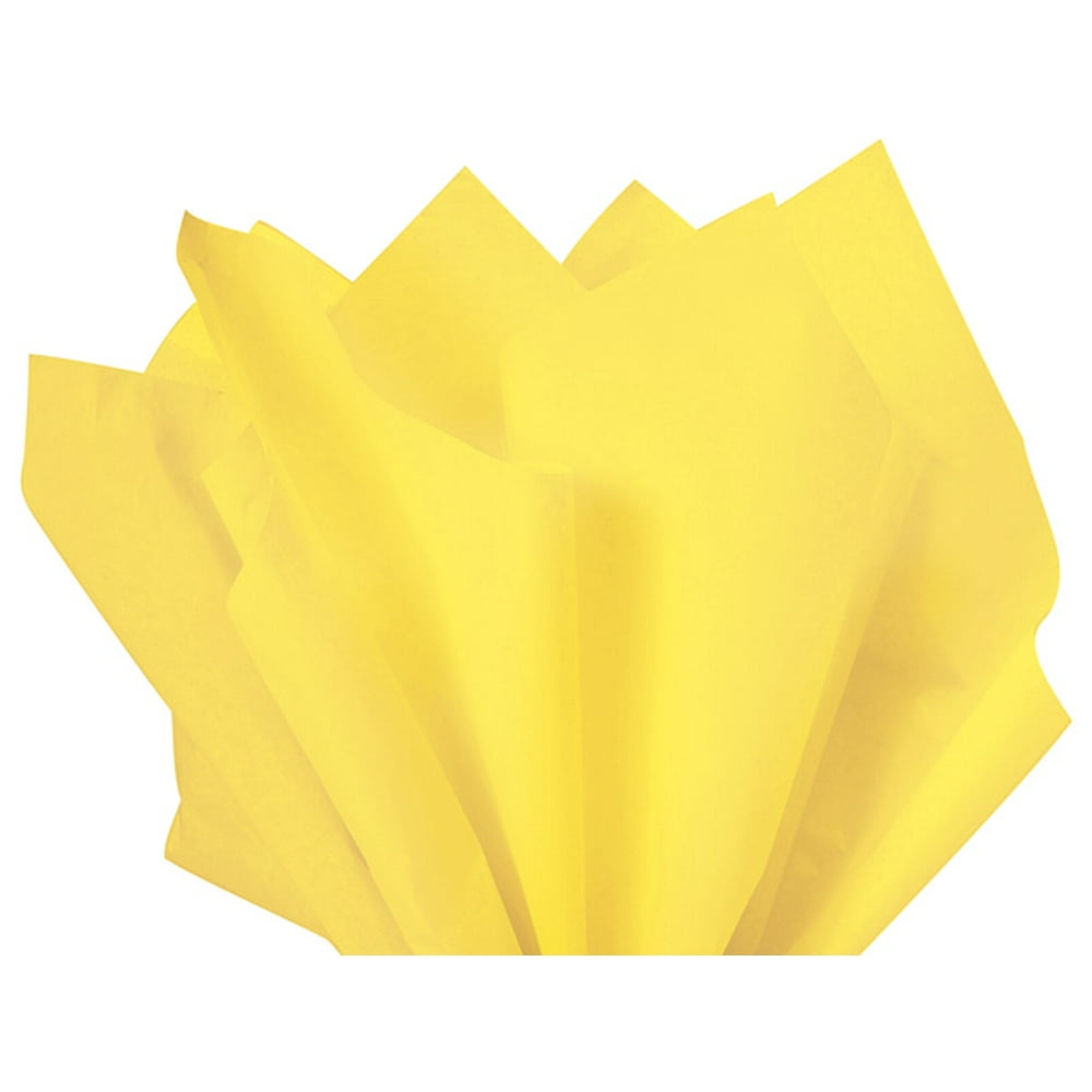 Light Yellow Tissue Paper Squares, Bulk 10 Sheets, Premium Gift Wrap