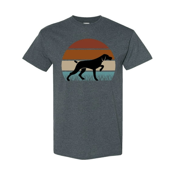 Inktastic Hunting Dog Retro Sunset T-Shirt