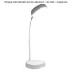 thumbnail image 2 of Lámpara de mesa LED 2.5W 3000-6000K Luz de lectura Lámpara de escritorio nocturna flexible giratoria de 360 ​​°, carga actualizada, cable y cabezal Inevent HA005013-04B, 2 of 7