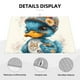 thumbnail image 3 of Fotbe Cute Sunflower Blue Duck Alfombrilla de Secado para Cocina con Estampado, 18x24 Pulgadas, 3 of 7
