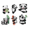 thumbnail image 3 of Panda Clothes Patches, Panda Embroidery Patch 6Pcs Shading Blemishes Fashion Patterns  For Shoe, 3 of 8