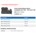 thumbnail image 2 of Cruise Control Release Switch - Compatible with 1988 - 1992 Ford F-350 1989 1990 1991, 2 of 2