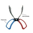 thumbnail image 2 of TFixol Compact Dual-Claw Fish Gripper - Non-Slip Fish Handling Tool for Safe Hook Removal, Small Size (210mm) - Black, Blue & Red Metal-Plastic Design, 2 of 6