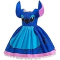 thumbnail image 3 of Vestido de dibujos animados de Stitch para niñas, disfraz de princesa hinchable de 3 a 8 años, 100-140 cm, 3 of 5