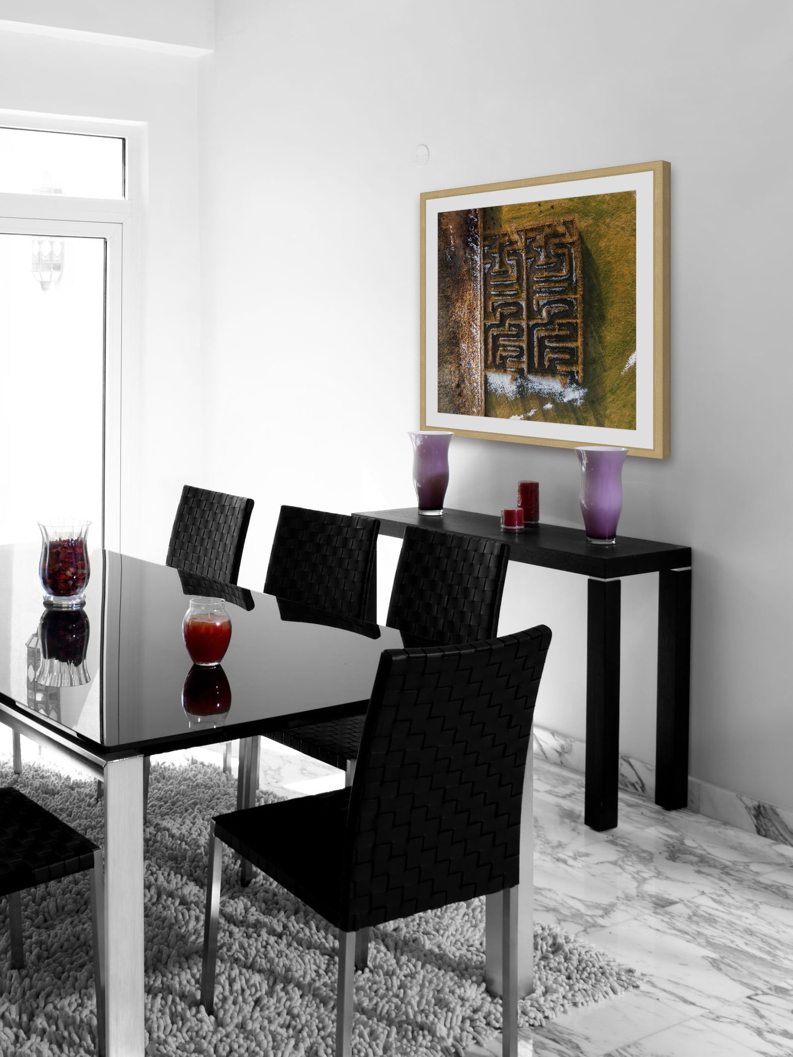 "Mazes" Framed Painting Print