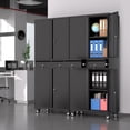 thumbnail image 2 of Danolapsi Metal Storage Cabinet, 73 Inch Garage Storage with Locking Doors and Adjustable Shelves, Heavy Duty Tool Cabinet with 2 Drawers, 2 of 7