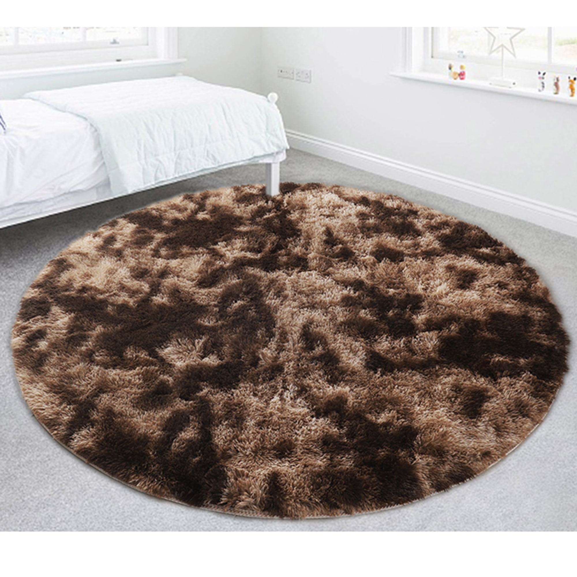 YouLoveIt Soft Round Area Rug Fluffy Circle Rug for Kids Girls Boys