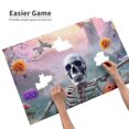 thumbnail image 3 of Sikiie Mist Sunflower Skull Puzzle, Jigsaw Puzzles, Jigsaw Puzzles 1000 Pieces, Custom Jigsaw Puzzle for Adults (29.5×19.7in, Horizontal), 3 of 9