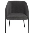 thumbnail image 2 of Nuevo Estella 18" Fabric & Steel Metal Dining Chair in Matte Cement/Matte Black, 2 of 4