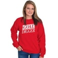 thumbnail image 4 of Goal Digger Overachiever Funny Unisex Plus Size Sweatshirt Brisco Brands 3X, 4 of 6