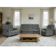 thumbnail image 5 of Ellesophas 3 Piece Fabric Manual Reclining Living Room Sofa Set, Sofa, Loveseat and Chair, 5 of 7