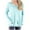 Sky Blue, variant on QUYUON Womens Oversized Sweatshirt Winter Sweatshirt Women Graphic Polyester Long Sleeve V-Neck Solid Tunic Tops Style S-629 Lightweight Crewneck Sweatshirts Ladies Straight Fit Shirts Sky Blue M