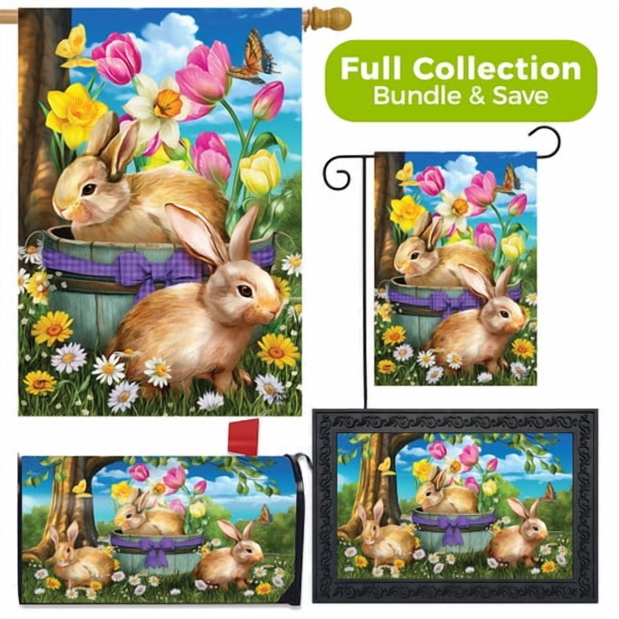 Briarwood Lane Spring Bunny Basket Easter Design Collection