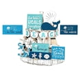 thumbnail image 3 of 15-Piece Summer Beach Layered Tray Decor Set, Coastal Seashell Nautical Centerpiece Arrangement, Wooden Tabletop Display for Home Kitchen Living Room, 3 of 7