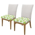 thumbnail image 2 of Gaeub Kawaii Avocado Square Chair Seat Covers, Stretch Fitted Printed Chair Seat Cushion Cover for Kitchen, Office - One Size, 2 of 9