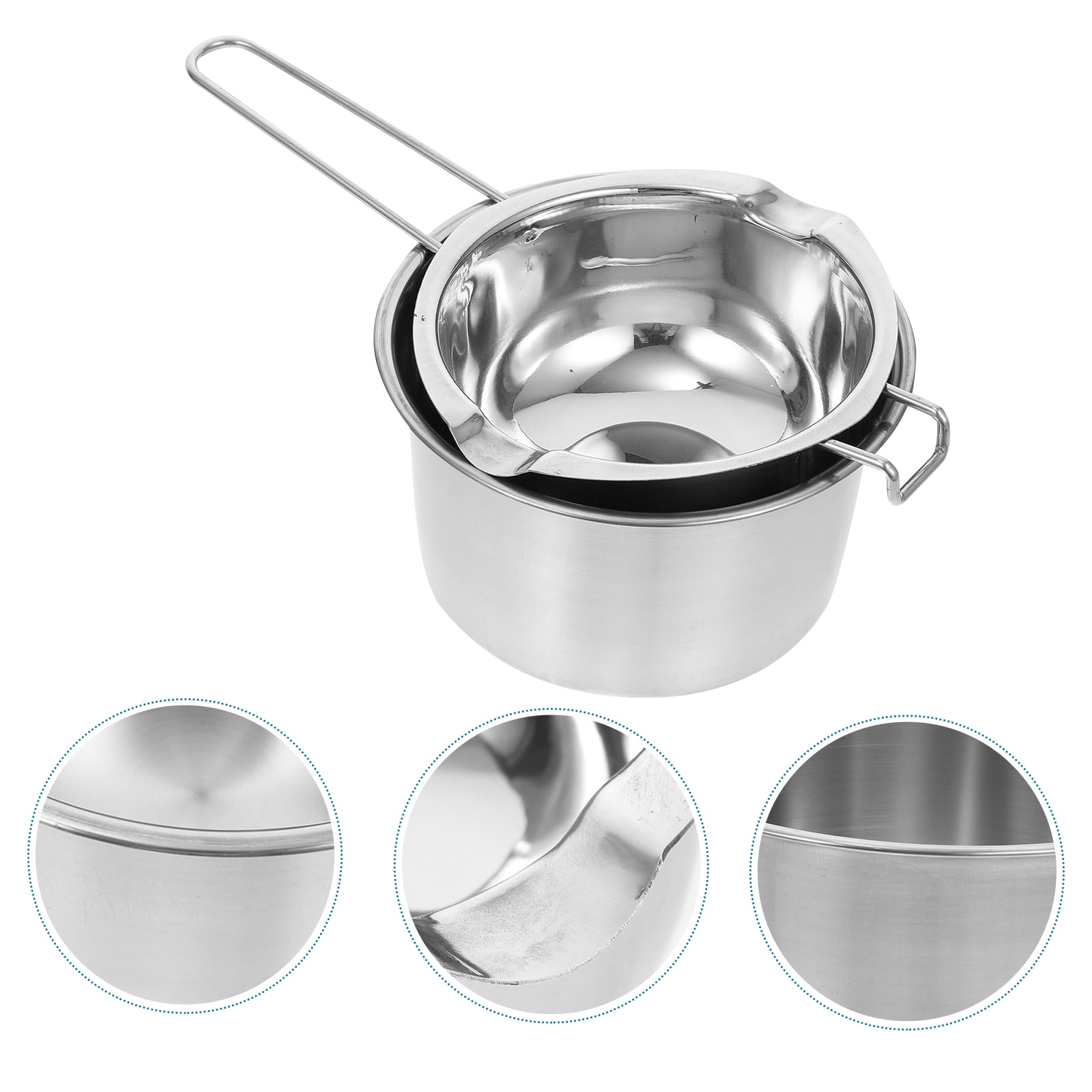 Yitokmc 2 Pack Stainless Steel Double Boiler Pot Chocolate Melting Pot Soap  Candle Candy Making Tool
