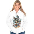 thumbnail image 4 of Betty Boop Biker American Eagle Women Plus Size Zipper Hoodie Brisco Brands 2X, 4 of 5