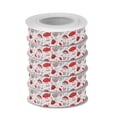 thumbnail image 2 of 5 Rolls Christmas Ribbon 1.5 inch Wide Decorative Ribbon for Gift Wrapping and Holiday Decorations Red Mushrooms Pattern, 2 of 7